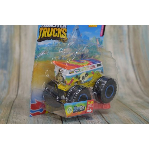 Hot Wheels Monster Trucks Drag Bus 15/75 Psyco-Delic 03/06 New - Picture 5 of 5